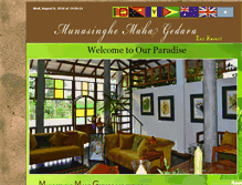 Tablet Screenshot of munasinghemahagedara.com